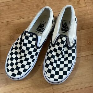 Vans classic check slip on